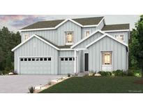 Charming two-story home with light-gray exterior, multi-car garage, and well-manicured lawn at 2500 Lupton Ln, Lafayette, CO 80026
