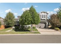 Charming two-story home with a well-maintained lawn and a spacious two car garage at 25548 E Fair Dr, Aurora, CO 80016