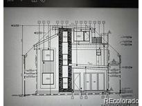 Exterior elevation plan showcasing a modern two-story home design at 2725 King St, Denver, CO 80211