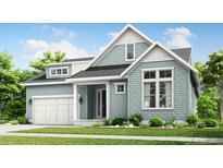Charming craftsman-style home with blue siding, white trim, well-kept lawn, and a welcoming front porch at 1850 Hickory Ave, Erie, CO 80516