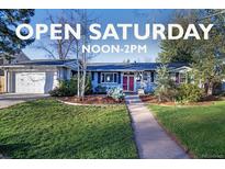 Charming single-story home with a well-manicured lawn and an inviting walkway, announcing an open house at 2261 W Briarwood Ave, Littleton, CO 80120