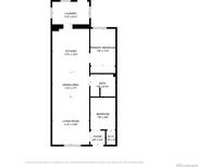 Here is the floor plan of the home showing the layout of the living spaces at 328 E Dakota Ave, Denver, CO 80209