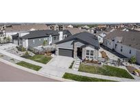 Beautiful single-Gathering home with stone accents, well-maintained landscaping, and a two-car garage in a peaceful neighborhood at 7169 Canyon Sky Trl, Castle Pines, CO 80108