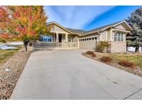 Nice two-story home with a landscaped yard and attached two-car garage at 8156 S Tempe Ct, Aurora, CO 80016