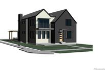 Contemporary home with mixed siding, covered entry and balcony at 2403 Chase St, Edgewater, CO 80214