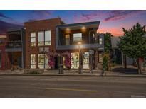 Modern brick building exterior with street view and pedestrian access at 4258 Tennyson St # 101, Denver, CO 80212