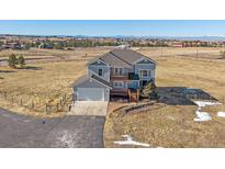 Spacious two-story home featuring a two-car garage and beautiful views at 43016 London Dr, Parker, CO 80138
