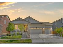 Charming single-Gathering home with a well-manicured lawn and an attached three-car garage at 24447 E Ada Ave, Aurora, CO 80018