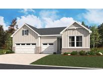 Charming home with a three-car garage and lush green lawn, offering curb appeal and convenience at 4978 Hickory Oaks St, Castle Rock, CO 80104