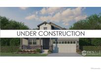 New construction home with two-car garage and front porch at 12710 Bend Ct, Firestone, CO 80504