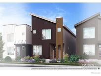 Modern home exterior featuring stylish architecture, landscaping, and contemporary design elements under a bright sky at 1606 W 166Th Ave, Broomfield, CO 80023