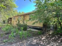 Cozy single-story home featuring mature trees, natural light, and lush landscaping at 104 Rothrock Pl, Longmont, CO 80504