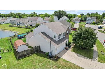 Well-maintained home featuring a private backyard with an above ground pool and storage shed at 3335 Hurst St, Whiteland, IN 46184