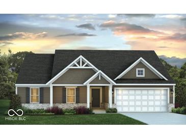 Charming single-Gathering home featuring a well-manicured lawn and a two-car garage at 8165 Cindy Cir, Martinsville, IN 46151