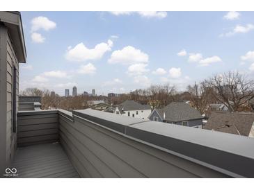 Rooftop deck offering city skyline views at 1825 N New Jersey St, Indianapolis, IN 46202