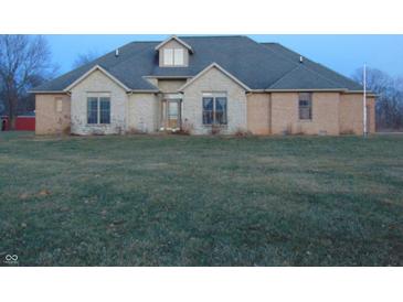 Brick and stone house with a large yard at 7099 S 1100 W, Jamestown, IN 46147