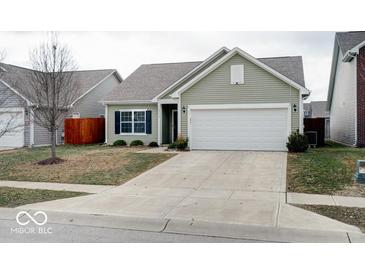 Charming single-Gathering home with a well-maintained lawn and a two-car garage at 2452 Bristol Dr, Franklin, IN 46131
