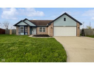 Charming single-Gathering home features a well-maintained lawn, attached garage, and inviting front entrance at 491 Westview Dr, Bargersville, IN 46106