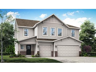 Charming two-story home with attached two car garage and beautiful curb appeal at 3908 Andean Ct, Bargersville, IN 46106