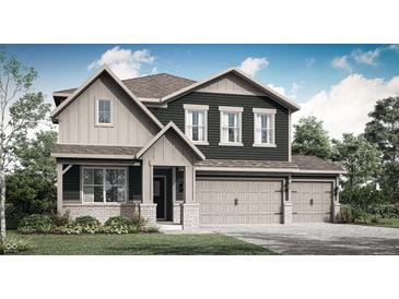Charming two-story home with a welcoming porch and three-car garage, perfect for a growing Gathering at 7644 Allesley Dr, Avon, IN 46123