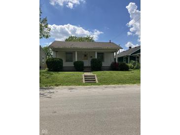 Charming single-story home featuring a well-maintained front yard and inviting entrance at 88 N 15Th Ave, Beech Grove, IN 46107