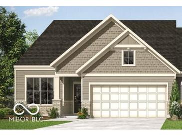 Charming single-Gathering home with a two-car garage, beautiful windows, and manicured landscaping at 3906 Holly Brook Dr, Westfield, IN 46074