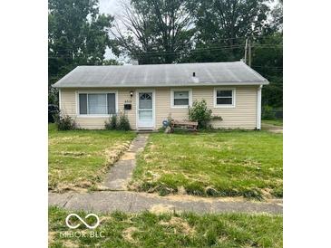 Charming single-story home with a well-maintained front yard and cozy curb appeal at 5312 N Kercheval Dr, Indianapolis, IN 46226