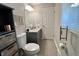 Bathroom featuring a modern vanity with a marble countertop, and updated fixtures at 2892 S State Road 267, Plainfield, IN 46168
