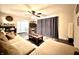 Inviting living room with hardwood floors, a sectional sofa, a coffee table, and a large entertainment center at 2892 S State Road 267, Plainfield, IN 46168
