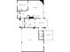 Detailed floorplan of the home showcasing the layout of the rooms and outdoor screened patio at 4738 Moss Creek Ct, Indianapolis, IN 46237