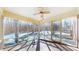 Relaxing screened porch overlooking wooded backyard at 4738 Moss Creek Ct, Indianapolis, IN 46237