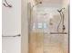 Modern shower with glass enclosure and handheld shower head at 4738 Moss Creek Ct, Indianapolis, IN 46237