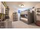 ' bedroom with bunk beds, a dresser, and colorful decorations for a fun and playful space at 8722 Rockwood Ln, Indianapolis, IN 46259