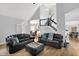 Spacious living room with vaulted ceilings and an open floor plan at 8819 Anchor Bay Ct, Indianapolis, IN 46236