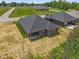 Bird's-eye view of the homes, showcasing the backyard, nearby roads, and neighborhood at 2184 Galleone Way, Plainfield, IN 46168