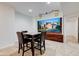 Basement media area with a built-in screen at 12106 Cabri Ln, Fishers, IN 46037