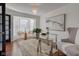 Bright home office featuring a bay window and stylish décor at 12106 Cabri Ln, Fishers, IN 46037