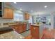 Kitchen with granite countertops, stainless steel appliances, and an island at 12106 Cabri Ln, Fishers, IN 46037