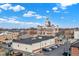 Elevated view of the historic town square with a courthouse at 82 E Wayne St # C, Franklin, IN 46131