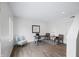 Cozy office with contemporary design, hardwood floors, and comfortable seating arrangements at 806 7Th St, Columbus, IN 47201
