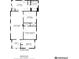 Detailed floor plan showcasing the layout of the entire house with dimension markers at 5845 Rawles Ave, Indianapolis, IN 46219