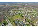 Neighborhood overview with lake and various houses at 6093 Boulder Ct, Columbus, IN 47201