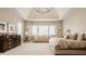 Inviting main bedroom with lots of windows, tray ceiling, and neutral decor at 11492 Hanbury Manor Blvd, Noblesville, IN 46060