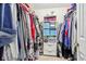 Walk-in closet offering ample storage and organization with shelving and clothing racks at 778 Kingston Cir, Brownsburg, IN 46112