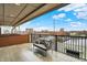 Outdoor condo balcony with outdoor seating offering a view of the city at 527 E North St, Indianapolis, IN 46204