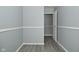 Bedroom with gray walls, white trim, and vinyl flooring at 306 W Janet Dr, Brownsburg, IN 46112