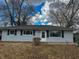 Charming single-story home featuring blue siding and a well-maintained yard at 306 W Janet Dr, Brownsburg, IN 46112