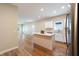 Modern kitchen with stainless steel appliances and kitchen island at 1320 Pearl St, Columbus, IN 47201