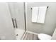 Bathroom features sleek, modern shower with glass door and bright lighting at 19140 Golden Meadow Way, Noblesville, IN 46060