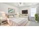Bright bedroom featuring a plush bed, modern decor, and ample natural light from the window, creating a serene space at 1560 Cold Spring Dr, Brownsburg, IN 46112